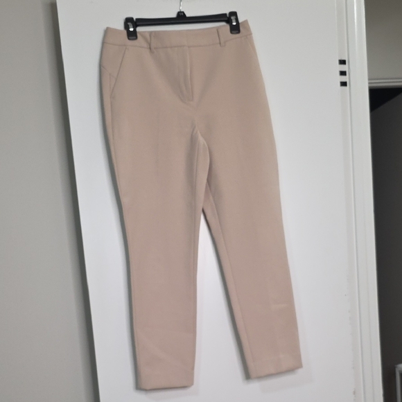 White House Black Market Beige Straight Leg Pants - Picture 2 of 6